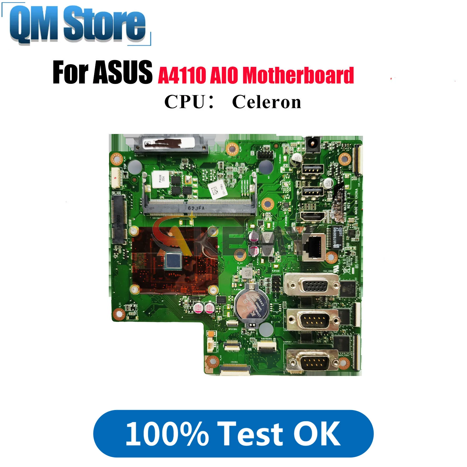 

A4110 Laptop Motherboard For ASUS AIO A4110 PRO Mainboard With Celeron CPU 100% tests OK fast shipping High quality
