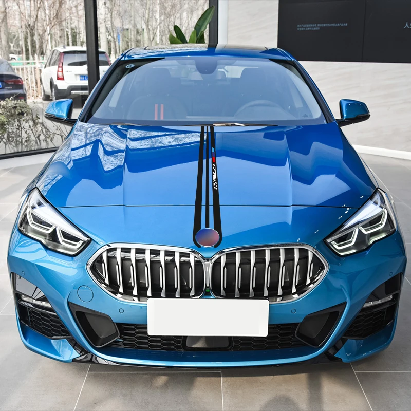 G036 140X12CM TPIC Carbon Fiber Car Hood Sticker For BMW F30 F32 F20 E90 E60 E70 E46 E39 F15 F10 F07 X3 X4 X5 Accessories