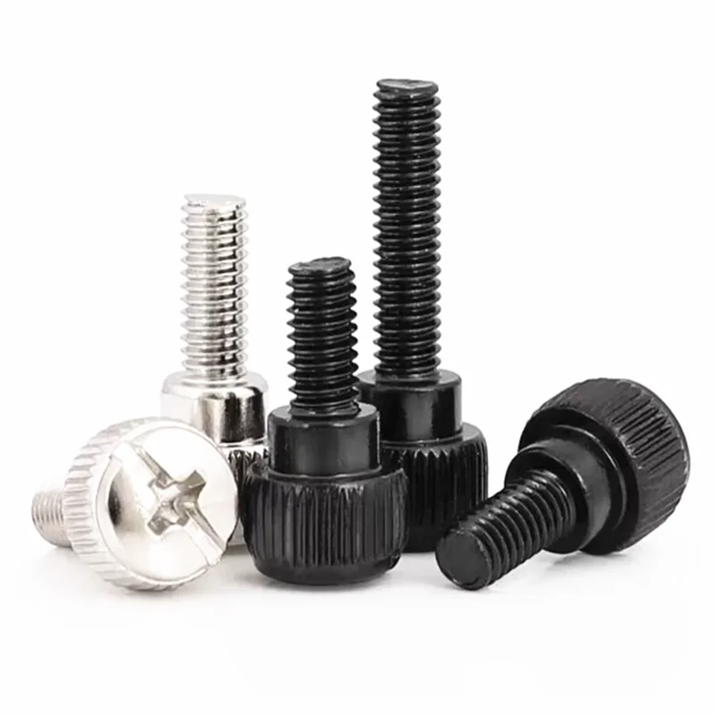 10Pcs 6#-32*5/6mm Thread Teeth Length 5mm Computer PC Case Cooling Fan  Toolless Adjustment Screw Thumbscrews Thumb Screw M3.5