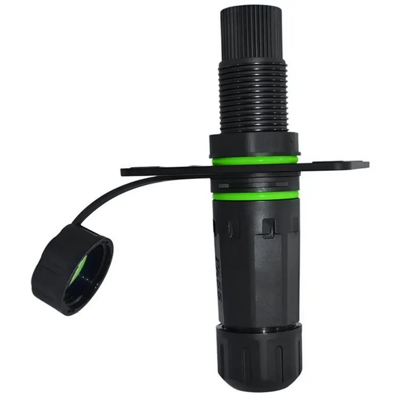PORK-Waterproof DC Power Connector M20 5521 Panel-Mount 12-48V 5A For Solar Surveillance Lighting Systems
