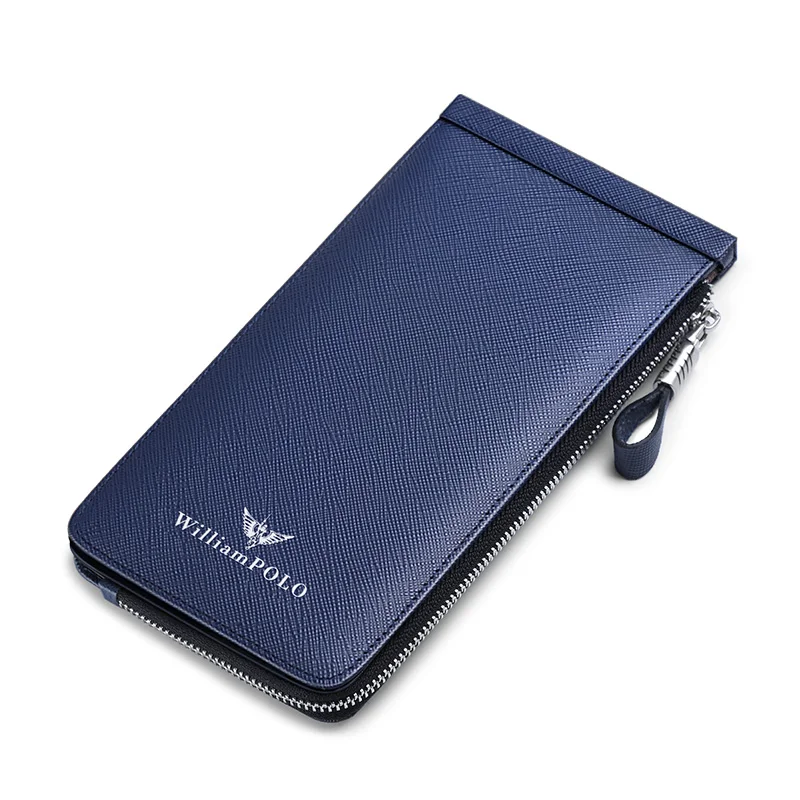 Leather men's card bag with large capacity and multifunctional card holder, fashionable and personalized wallet