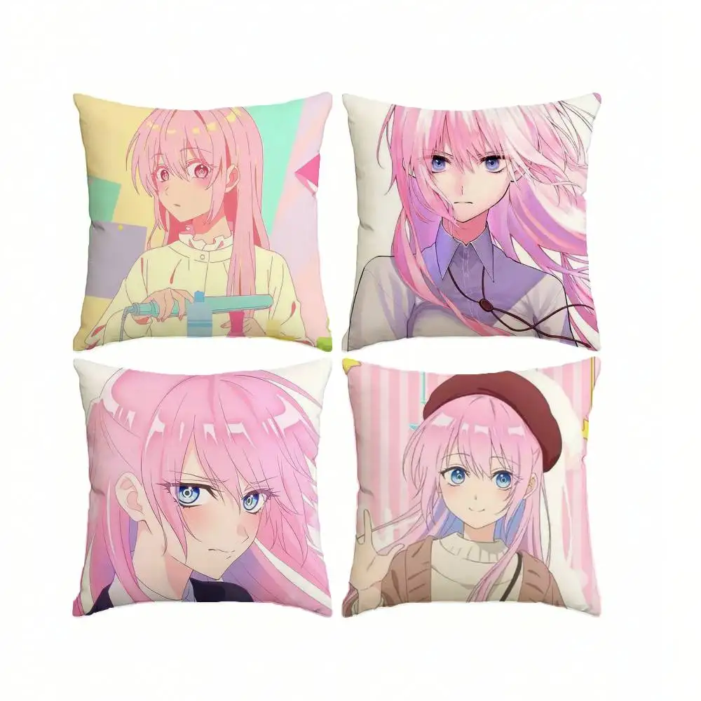 S-Shikimori's Not Just a Cutie M-Miyako Shikimori  Pillow Case Square Double-Sided Sofa Cushion Cover Bedroom Bedside Pillow