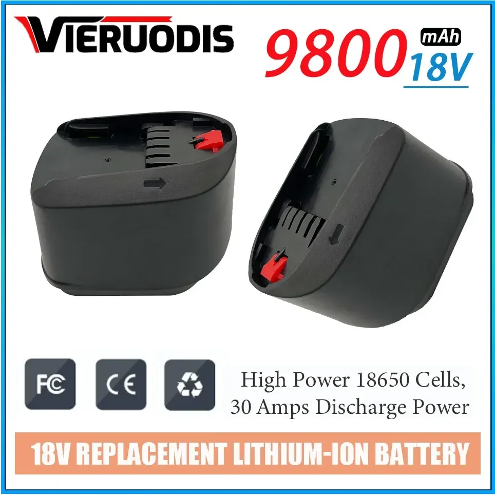 

For Bosch 18V 9800MAH Lithium Ion Rechargeable Tool Battery PBA PST PSB PSR Bosch Home, Garden Tools (TypeC only) AL1810CV