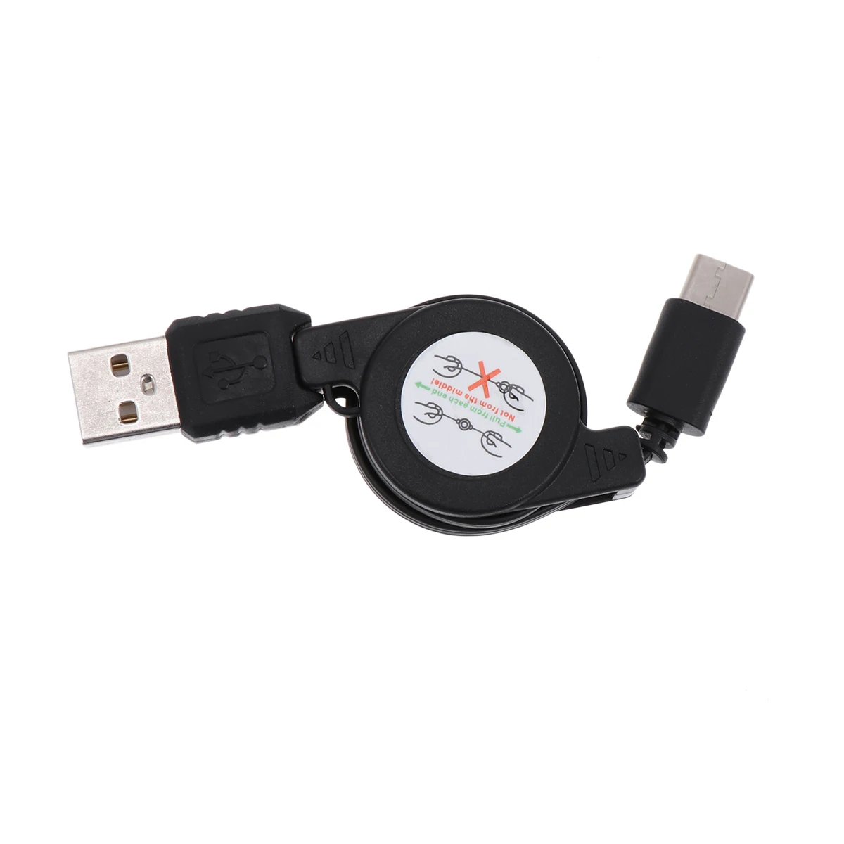 

Telescopic Data Cable USB Charging Retractable White Usb-c Portable High Type C Mobile Phones