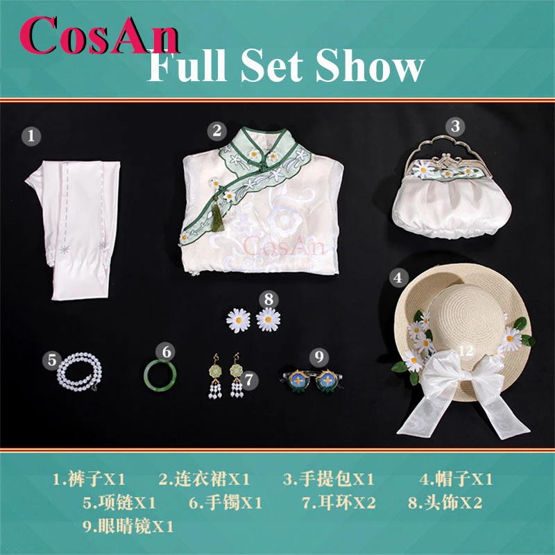 كوسان لعبة الهوية الخامس إيما وودز/حديقة تأثيري ازياء حلوة أنيقة فستان موحد هالوين حفلة لعب الأدوار الملابس S-XXL #5