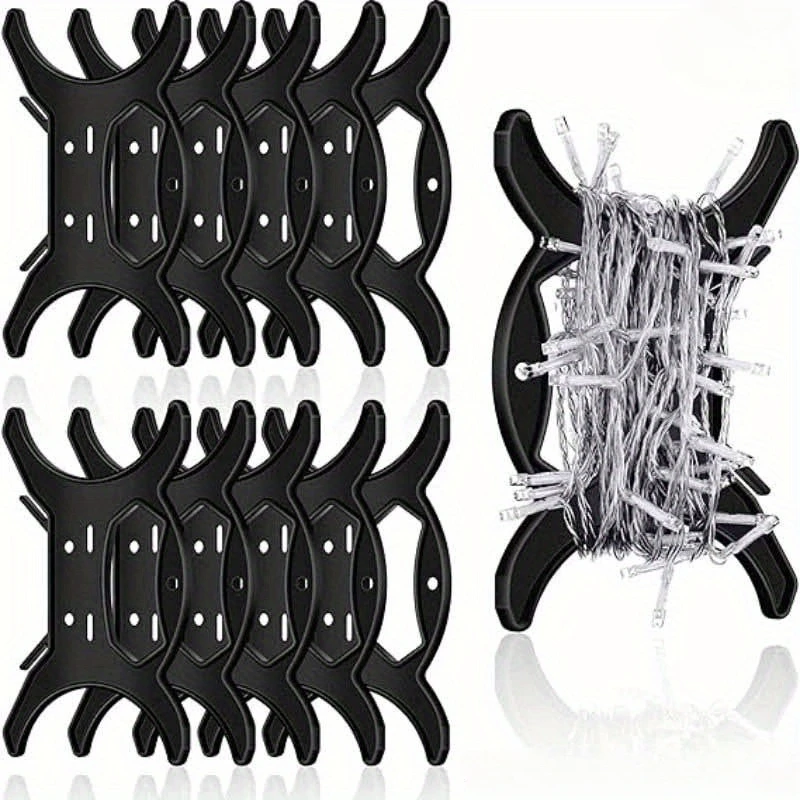 8Pcs/Set Christmas Light Storage Reel String Light Winder Cord Coiling Organizer Holder for Holiday Lights Organization Supplies