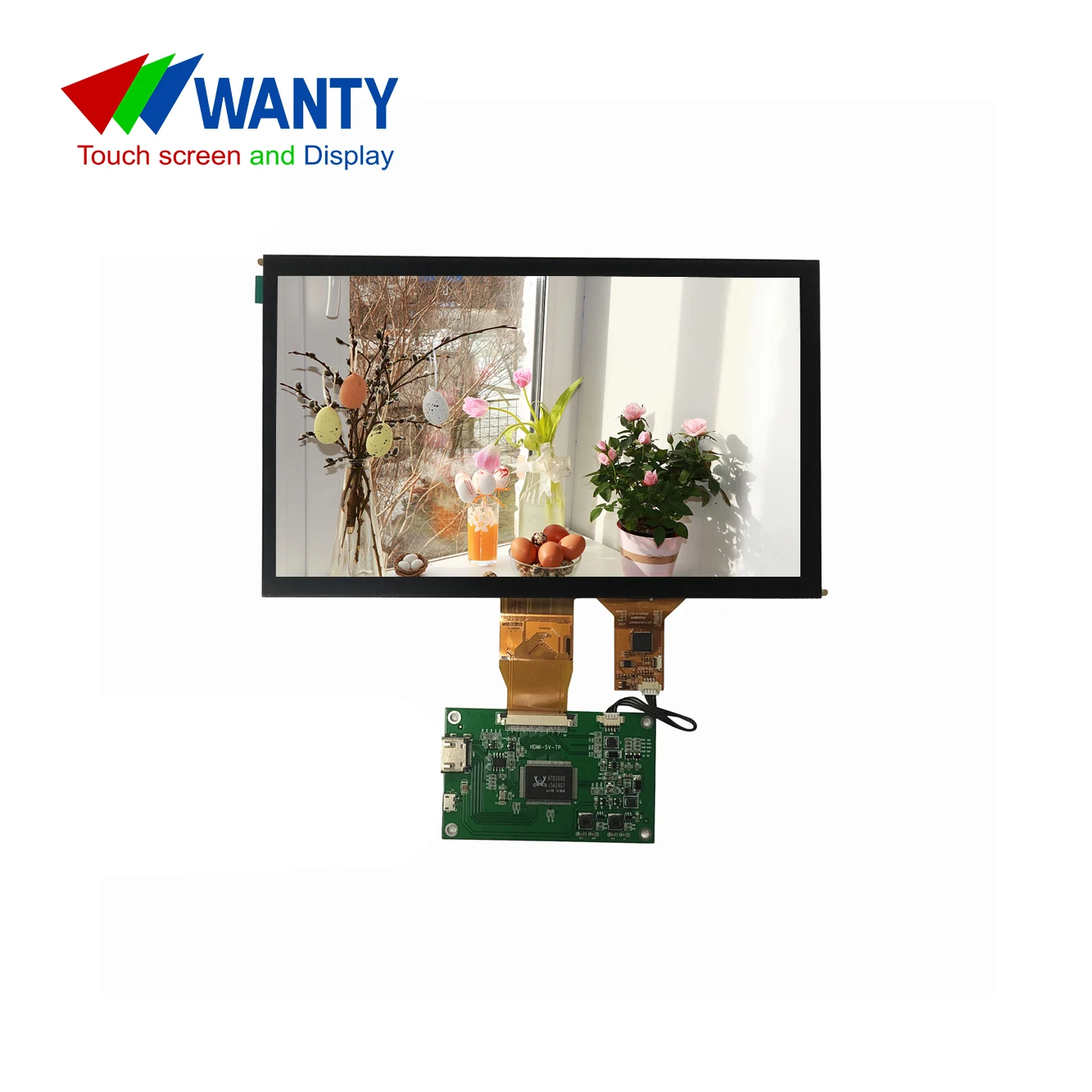 Widely Used 1024x600 HD IPS LCD Screen 10.1 Inch Industrial LCD Displays With PCAP TouchScreen