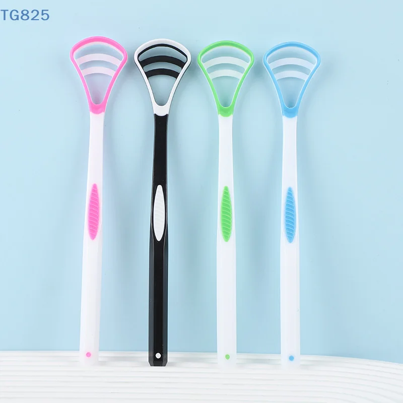 【AN】Dual Uses Tongue Scraper Cleaners Reusable Oral Health Cleaning Brush Hygiene Care Toothbrush Mouth Fresh Breath Scraping