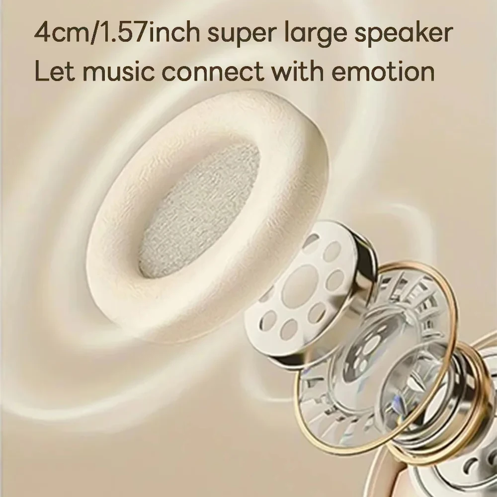 Bluetooth 5.3 Headsets Gaming Headphones Wired+Wireless Dual Mode Earphones Foldable Noise Reduction Headsets For iPhone Xiaomi