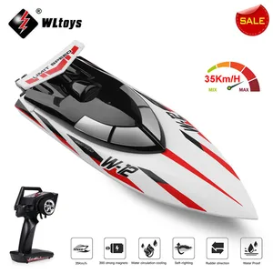 WLtoys WL 912-A Perahu Balap RC Kecepatan Tinggi 35KM/Jam Mainan Remote Control 2.4 G Hz Perlindungan Terbalik Speedboat BoatsToy Hadiah Anak Laki-laki Anak Laki-laki 10 kapal tunda rc penjualan terbaik - №