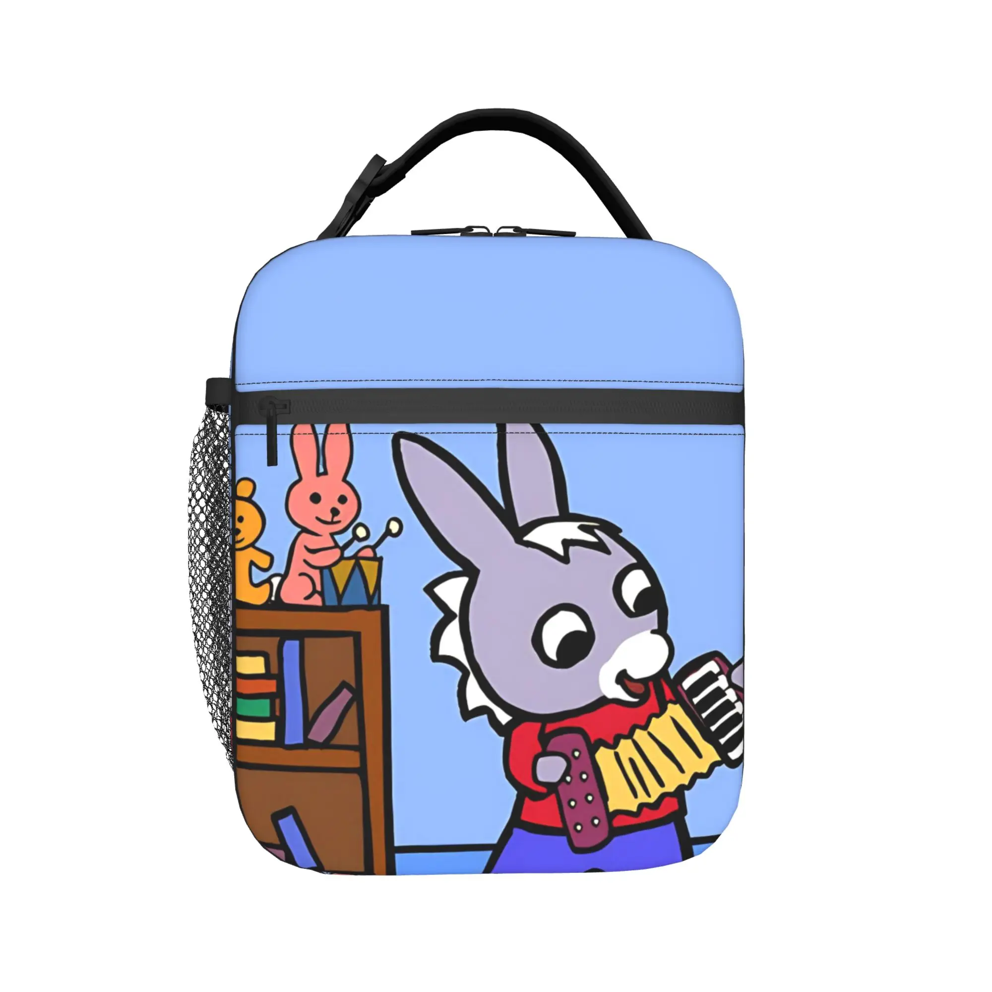 Trotro Cartoon Insulated Lunch Bags Thermal Bag Reusable,Lunch Container French Animation Leakproof Tote Lunch Box Bento Pouch