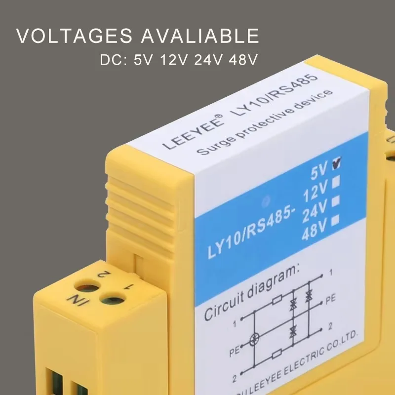 Factory Supply 4~20mA DC 5V 12V 24V RS485 Analog Signal Protector Surge Protective Device SPD
