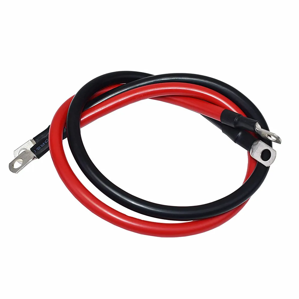 4AWG Battery Connection Cable High Current Copper Wire with Lug Car Inverter Wire UPS Battery Series and Parallel Connect