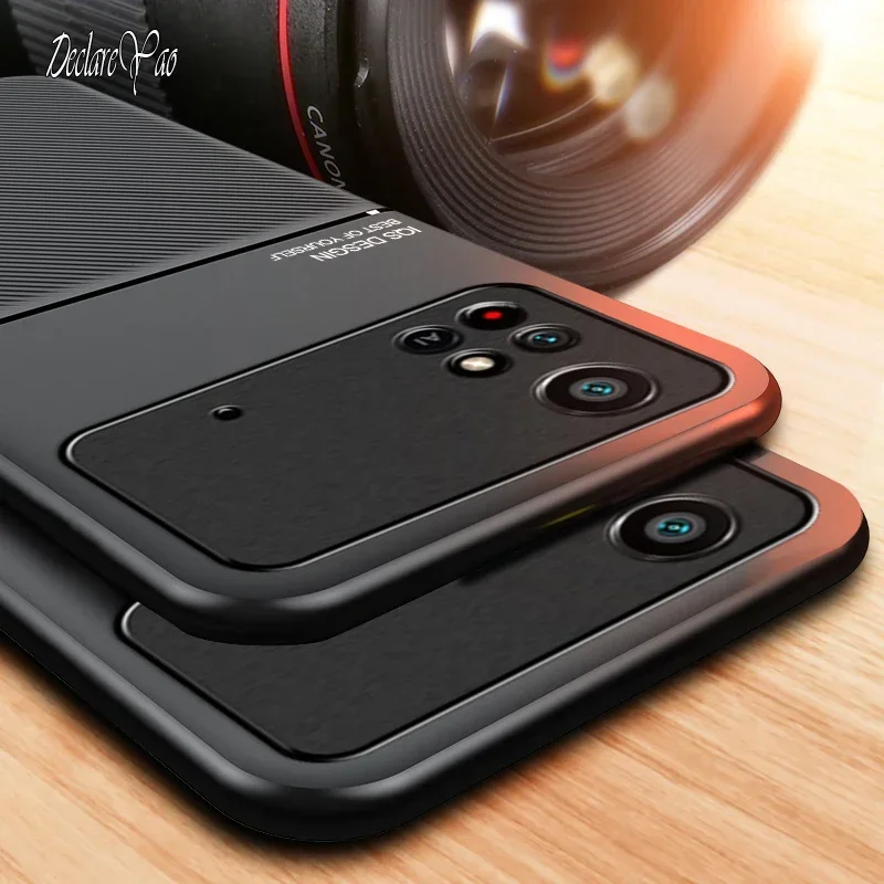 Coperture Per Poco M4 Pro 4G Custodie DECLAREYAO Luce Originale Sottile Coque Per Xiaomi Poco M4 Pro 5G Caso Opaco Duro Della Copertura Per Poco M4