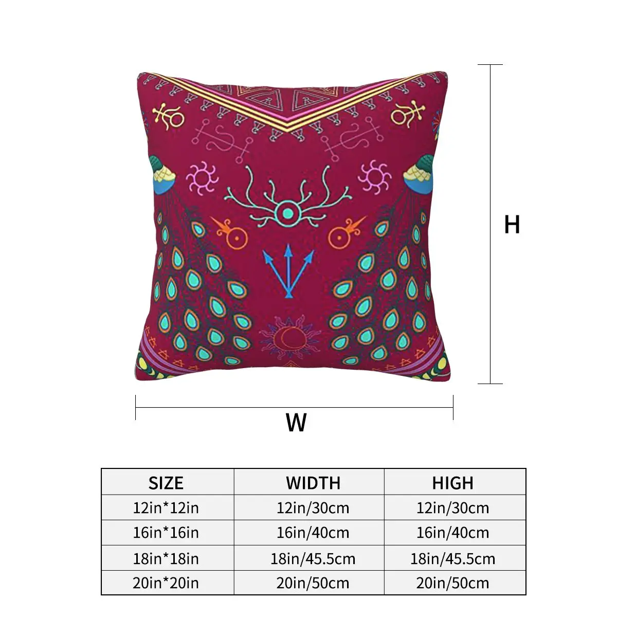 Mollymauk Tealeaf Inspired Print Square Pillowcase Pillow Cover Cushion Decor Comfort Throw Pillow for Home Sofa