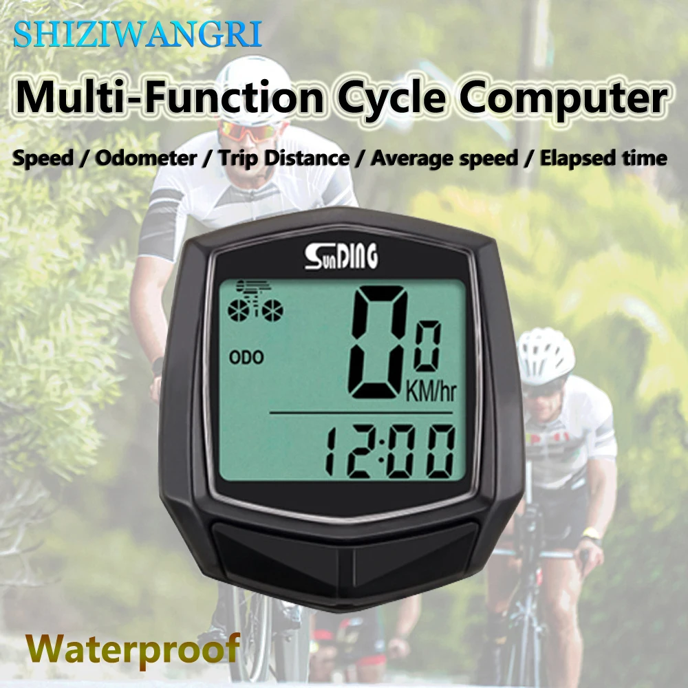 Bike Computer Display Bicycle Odometer Speedometer Cycling Wired Stopwatch Riding Accessories