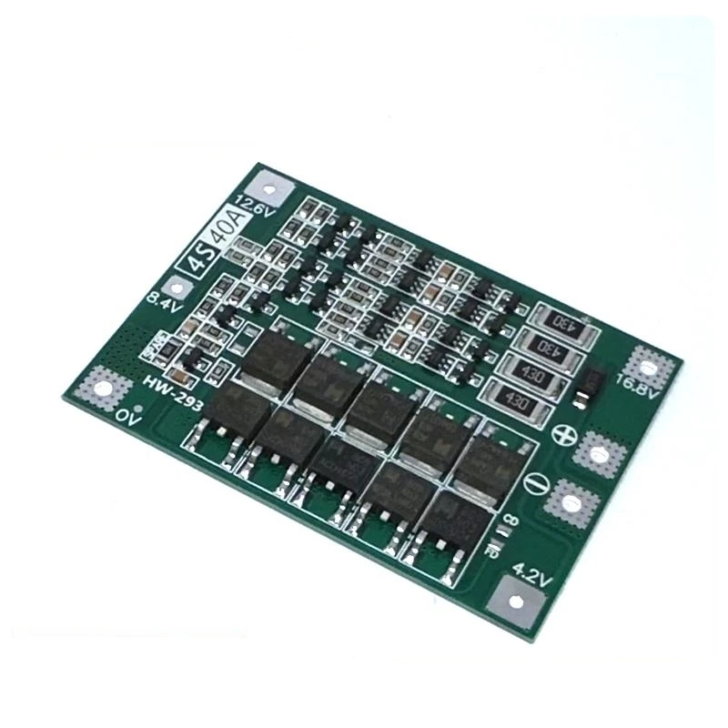 3S 4S 40A 60A Li-ion Lithium Battery Charger Protection Board 18650 BMS For Drill Motor 11.1V 12.6V/14.8V 16.8V Enhance Balance