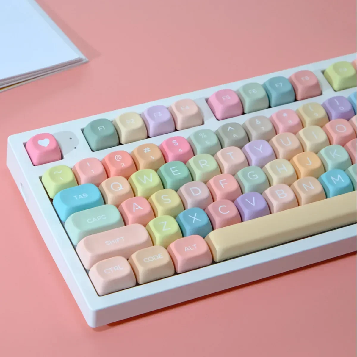 

126 key candy MOA height PBT material sublimation keycap for gaming mechanical keyboard