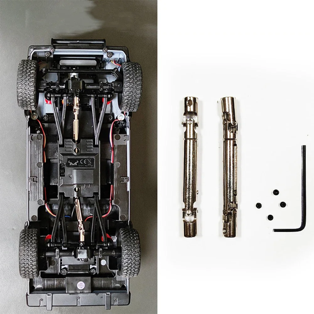 2 peças eixo de transmissão de metal cvd para mn78 MN-78 mn 78 cherokee 1/12 rc carro atualizações peças acessórios