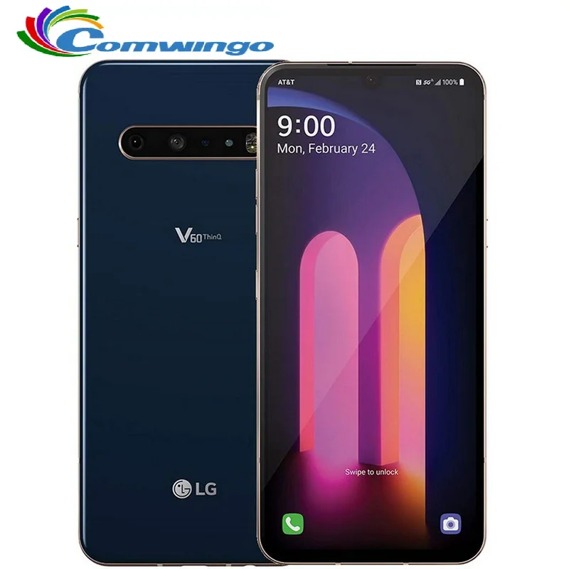 Original Unlock LG V60 ThinQ V600AM/ V600TM /V600VM 6.8 inch Snapdragon 865 NFC 4/5G phone 8GB RAM 128GB ROM  Japanese version