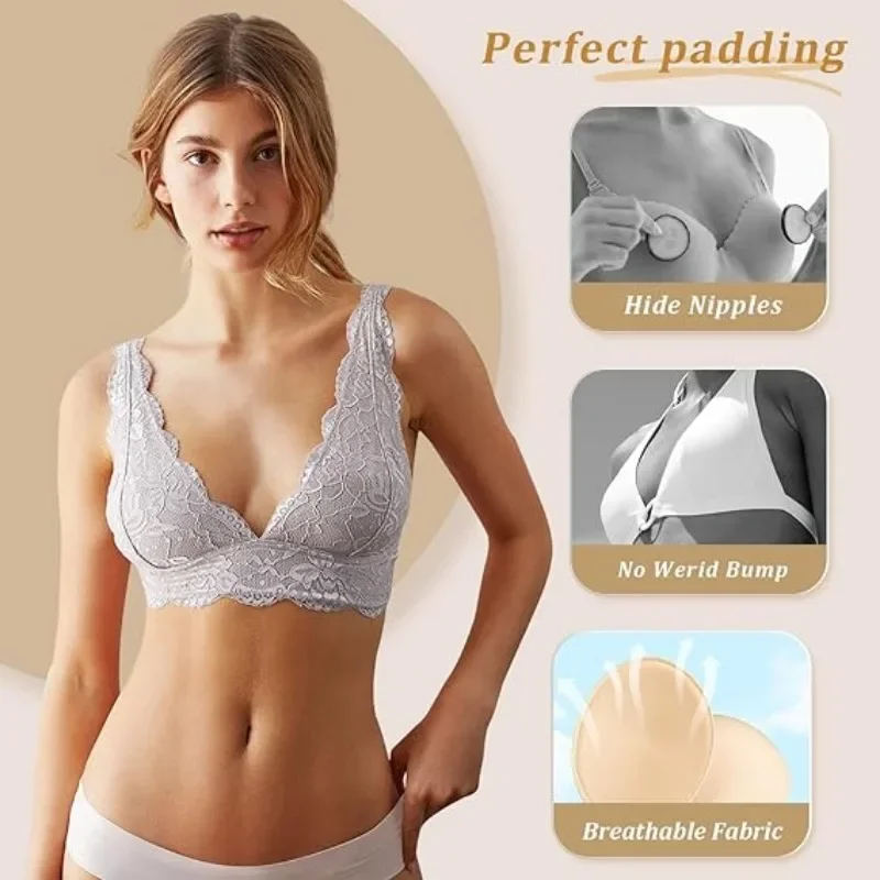 2/20pcs Soft Sponge Push Up Bra Pads for Women Invisible Inserts Removable Sports Breast Enhancers Chest Cup Pads Accessories