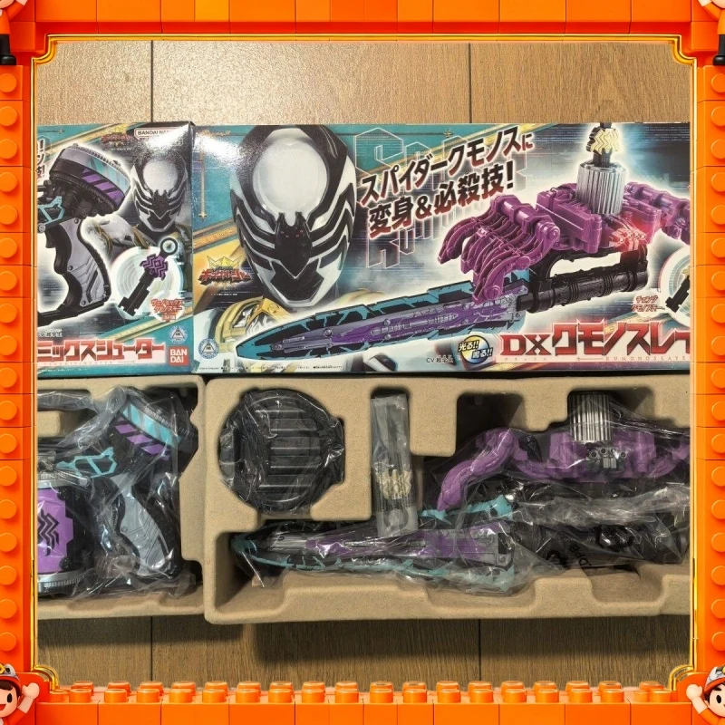 

Подлинная в наличии Bandai Ohsama Sentai King-Ohger Sixth Warrior Spider King Dx Трансформационное устройство Косплей Опора Игрушка Подарки