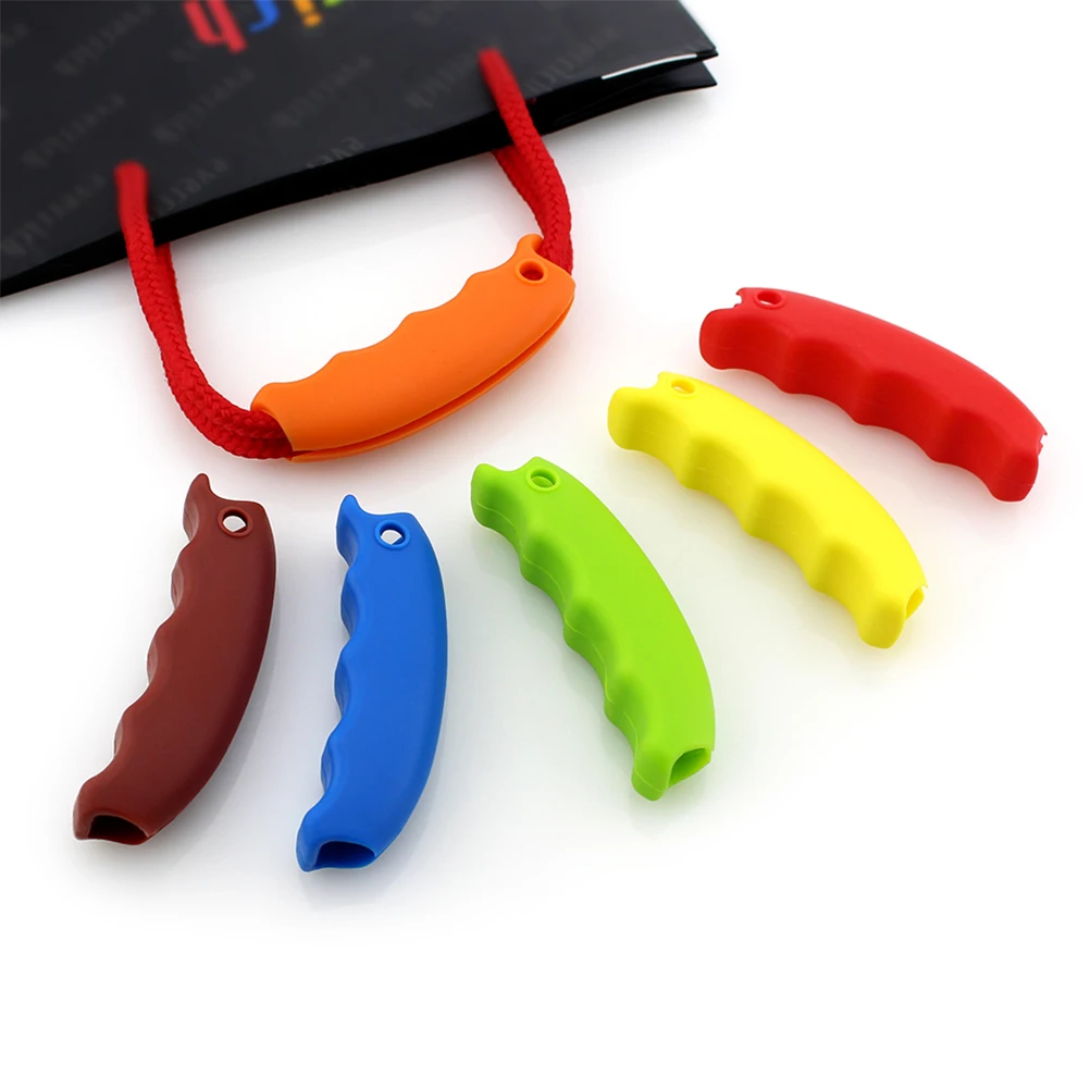 

2 pcs Silicone Grocery Bag Holder Labor Saving Devices Anti-sert Sleeve Carrier Tool for Shopping Bags Keyhole Eco-friendly