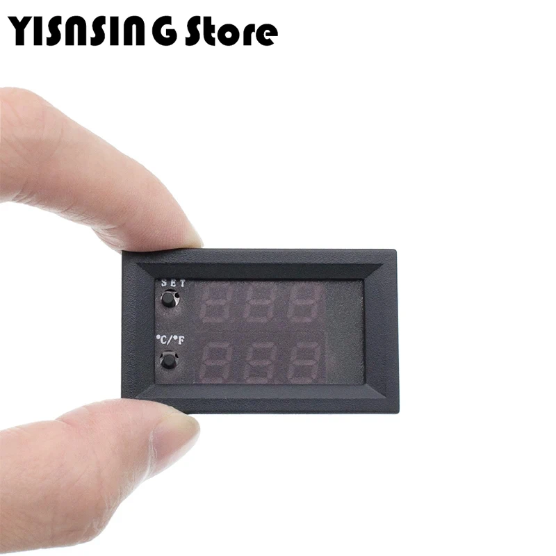 W1209WK W2809 DC12V LED Digital termostat kontrol suhu termometer Thermo saklar pengontrol modul Sensor NTC