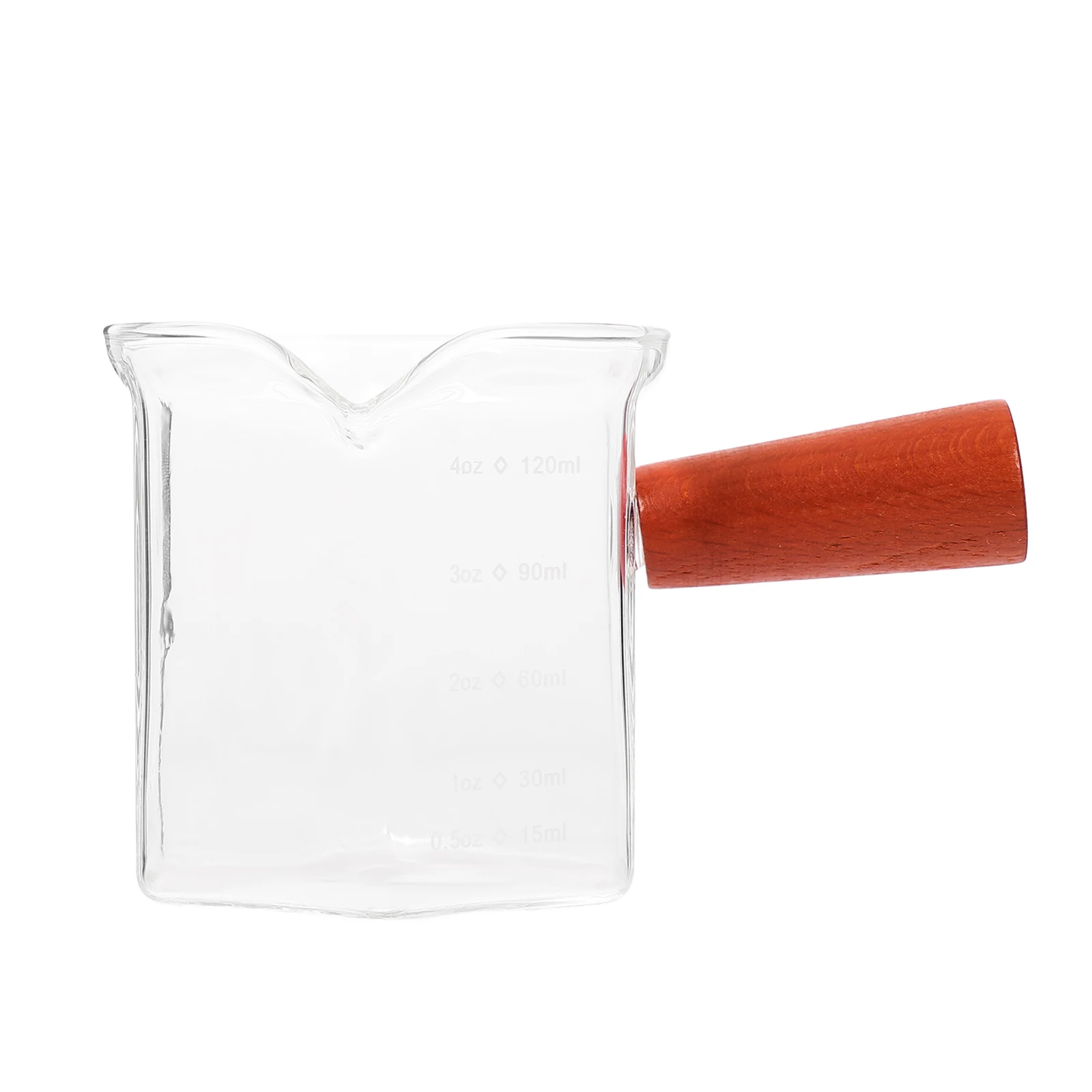 

120 мл мерный стакан для эспрессо, стеклянный кувшин, точное измерение кофе, прозрачный кувшин для молока, подлинное сохранение вкуса