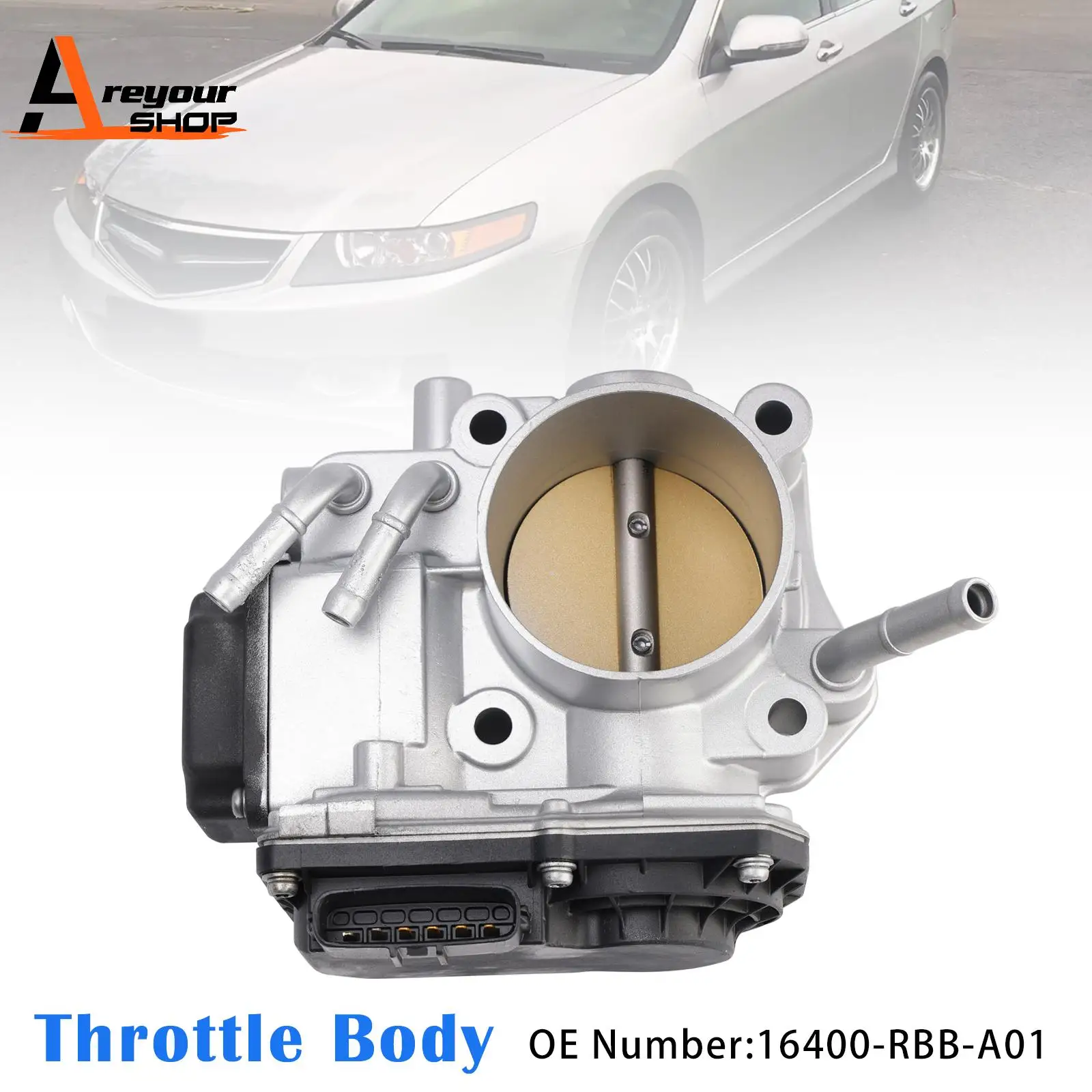 

Электронный дроссельный клапан Areyourshop 16400-RBB-A01 для Honda Acura TSX 2.4L 2006 2007 2008