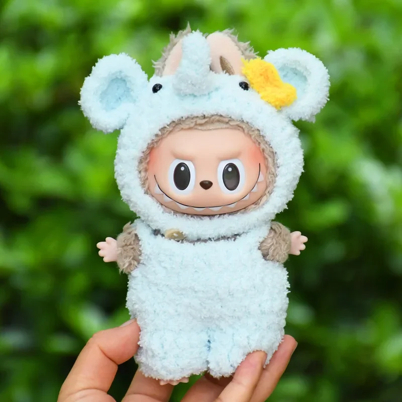 Doll Clothes for 17cm Labubu High quality Handmade Cute Animal Cosplay Set  Adorable Figurine Outfit  Soft Dress Up Accessories