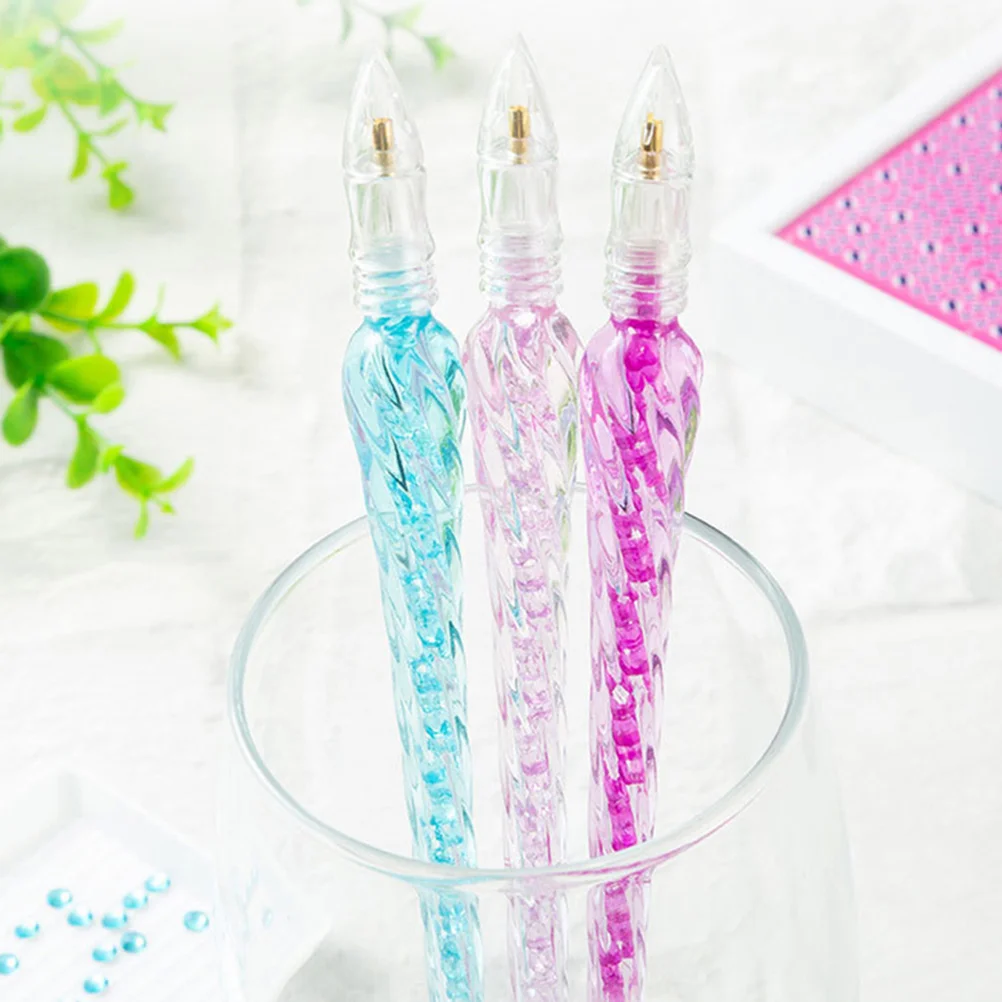 

3pcs Transparent Diamond Drawing Drill Pens S Drilling Pen Diamond Drawing Tools DIY Painting Clay Stitch Accessories R om Color