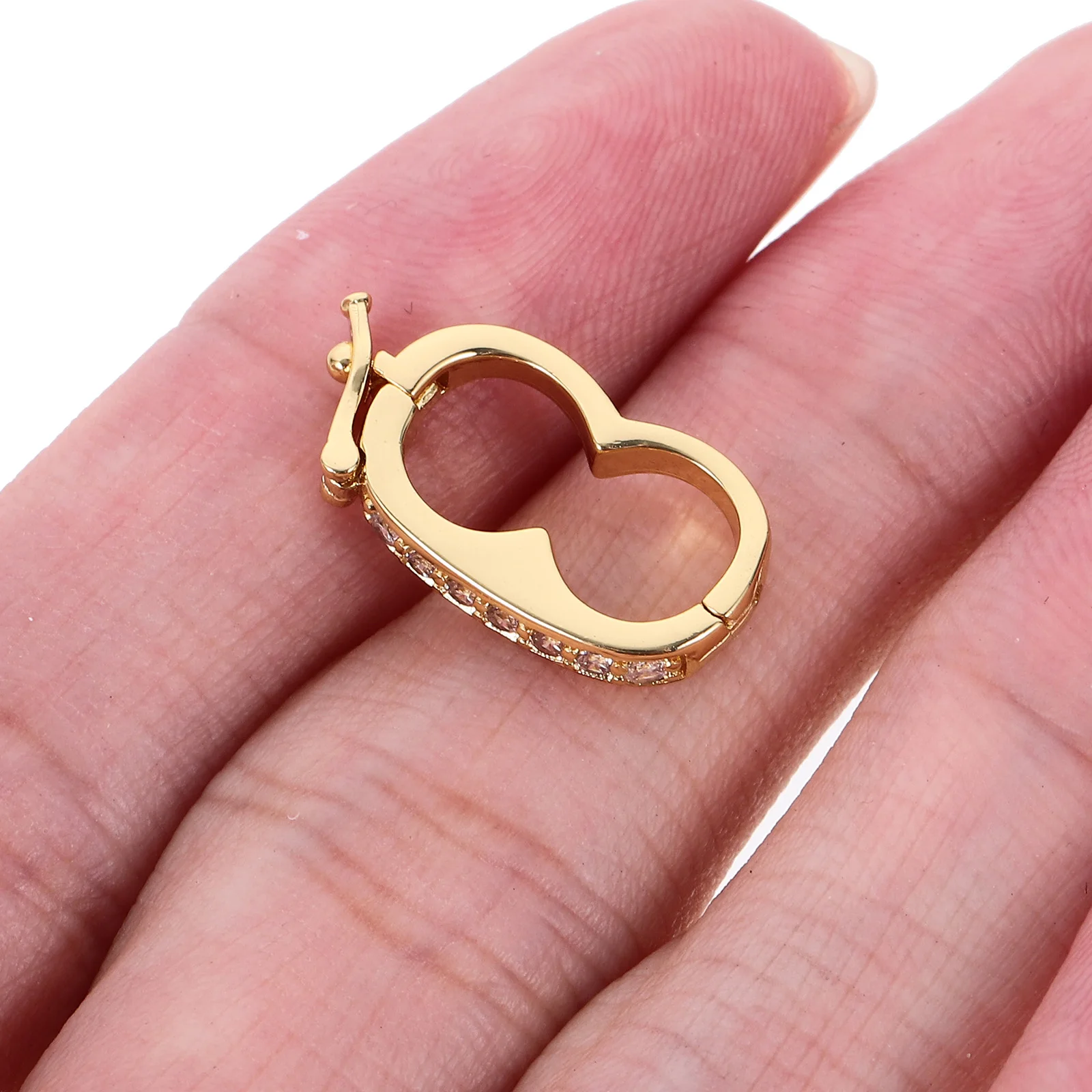 

2pcs Necklace Pearl Shortener Clasps Durable Sturdy Bead Buckle Jewelry Connector Peanut Clasp DIY Accessories Gifts