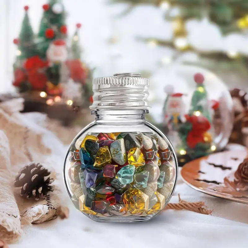 Fillable Christmas Tree Ornaments Multipurpose Clear Ornaments Balls 50ML Portable Pendant Ball Novelty Holiday Decoration For