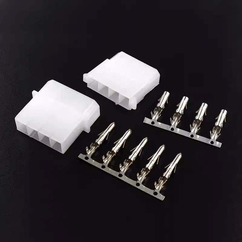 10 Set 5.08mm Connector Large 4 Pin Computer ATX IDE Power Connector Plug Male Female Housing + Male Female Terminal