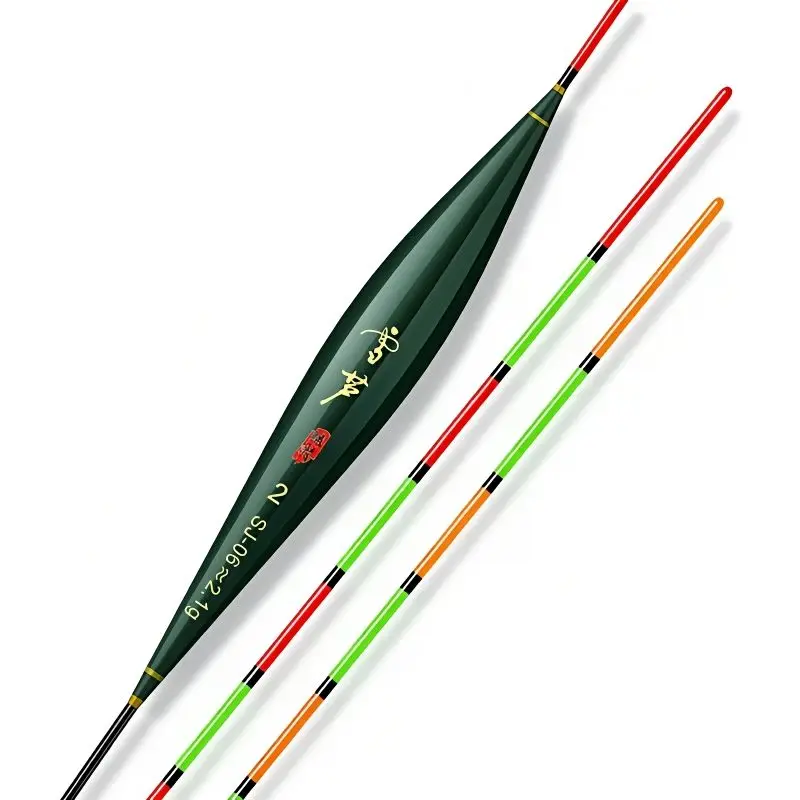 

Red Green Tip Fishing Float Set High Transparent Crystal Tip High Sensitivity Bold Visible Fishing Bobber Buoy Wild Drift Carp