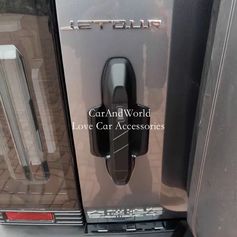 

ABS Chrome Rear Door Handle Tail Gate Bowl Frame Cover Protector Trims Car Accessories For Jetour T2 Traveller 2023-2025