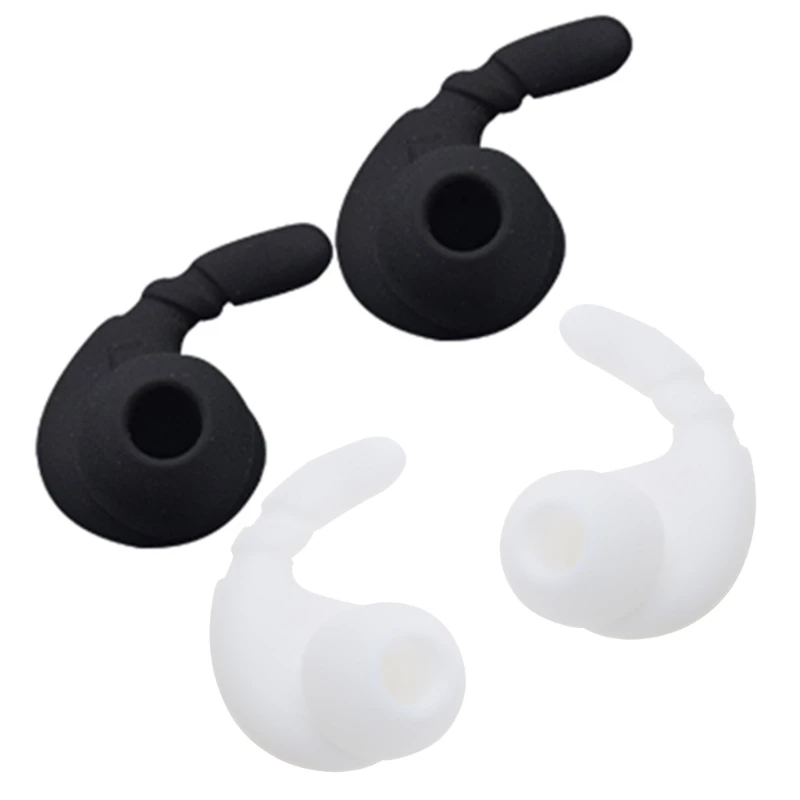 1 Pair Earbuds Cover In-Ear Tips Soft Silicone Skin Ear Hook Durable Earpiece In-ear Headphones Silicone Sleeve Sports