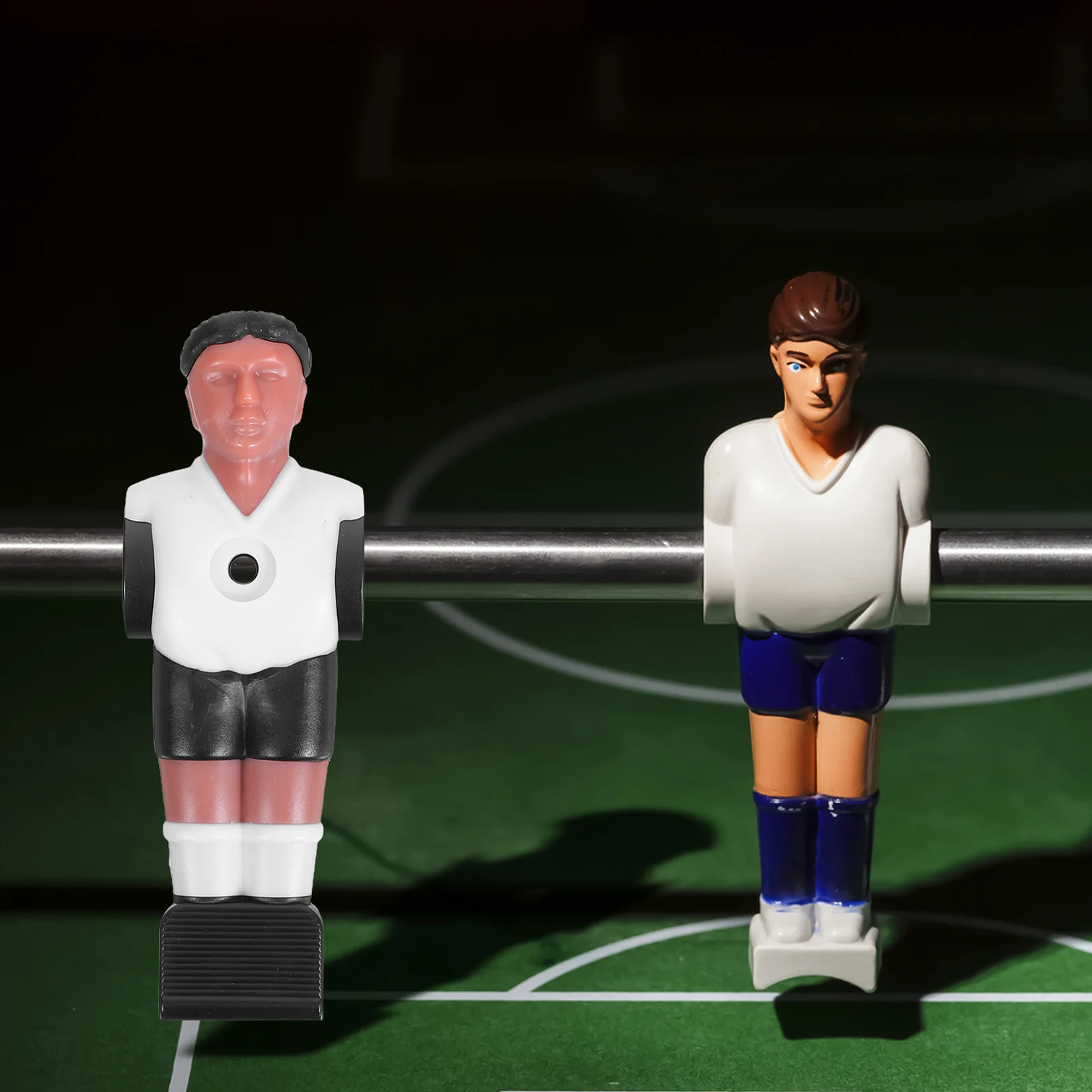 

11pcs Foosball Replacement Players Plastic Soccer Table Figures Durable Smooth Coating Table Soccer Replacement Parts Team