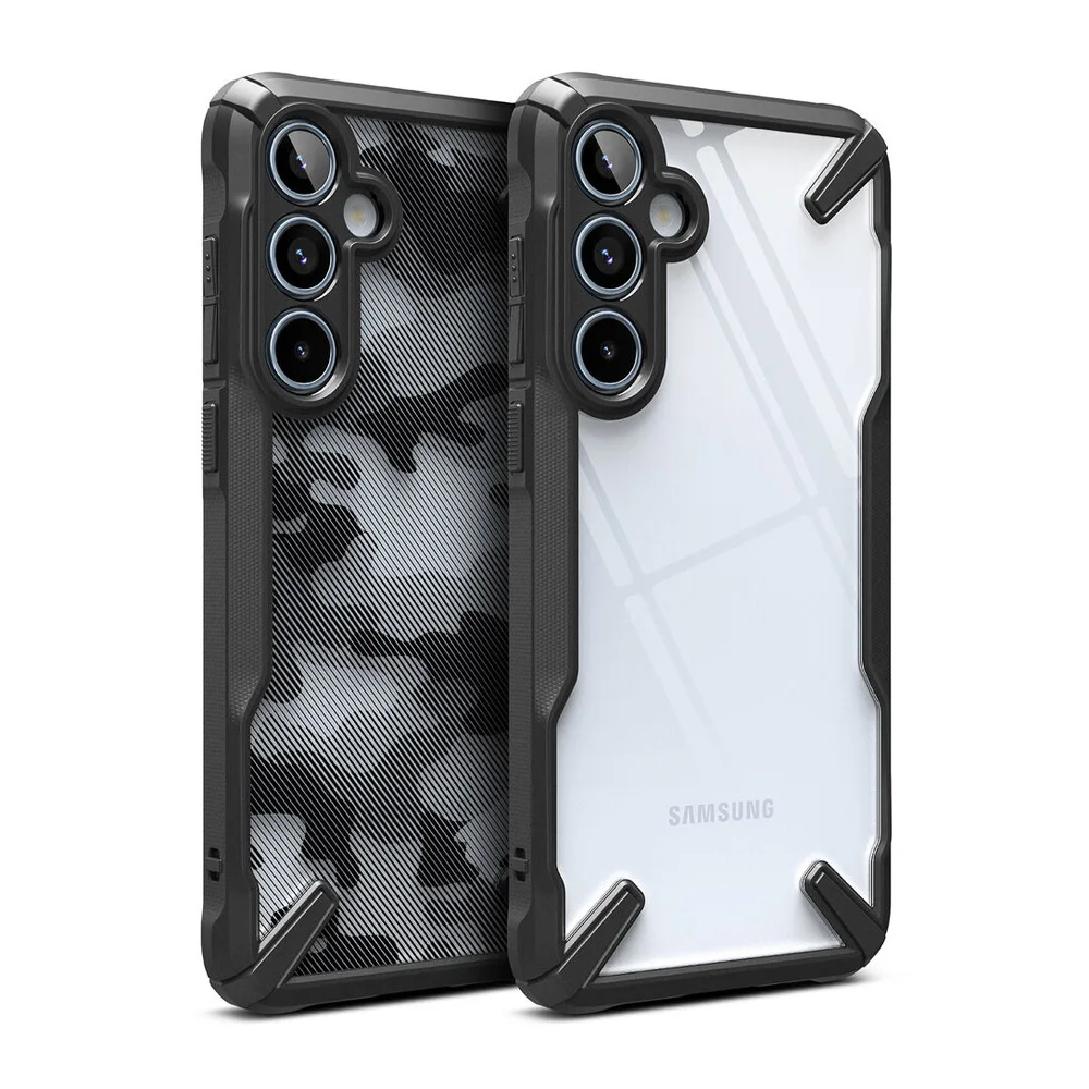 Ringke Fusion X Cover for Galaxy A55 5g  Transparent Hard Back Shockproof TPU Frame Case