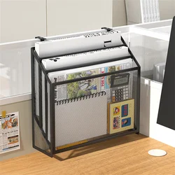 Office Screen Storage Basket, Workstation Wall Hanging, Folder Storage Rack, Wall Metal, Partição Multi-Funcional, Data Rack, A4