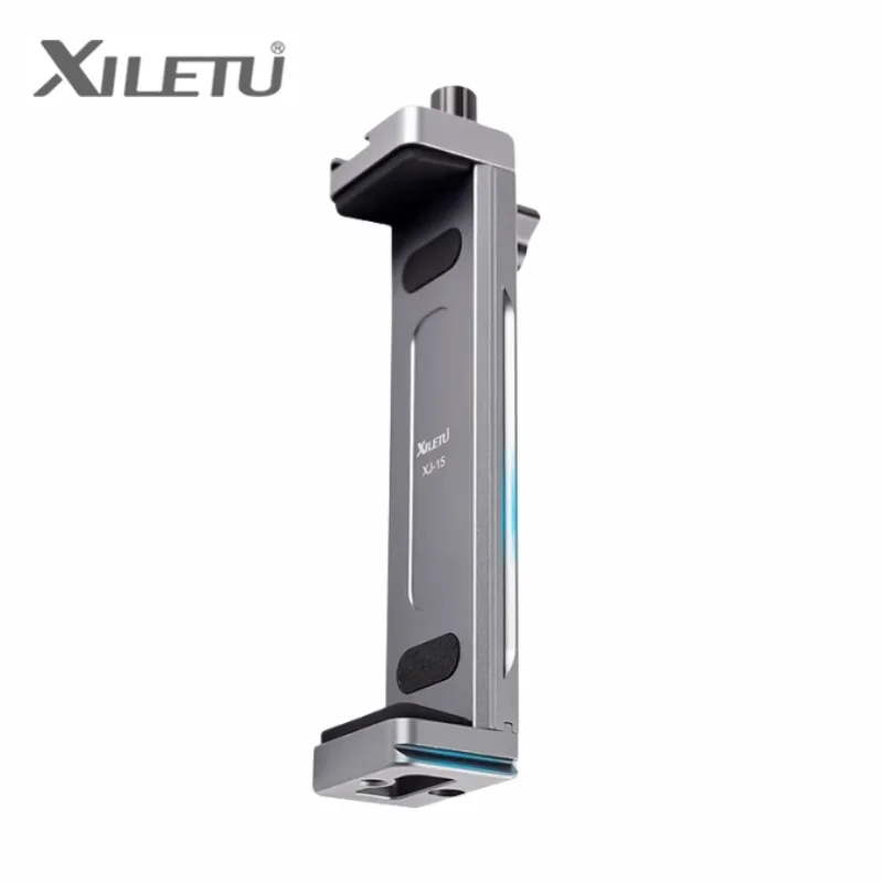 XILETU XJ-15 Universal Aluminum Alloy Tablet Phone Stand Holder Clip Tripod Adjustable Bracket for iPad Pro Air Mini Smartphones