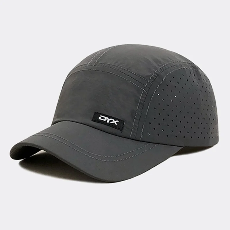 Eine Herren-Kappe mit kurzer Krempe, neuer Sommerstil, atmungsaktive und schnell trocknende Baseballmütze, leichte Soft-Top-Entenschnabelmütze für Damen – Detail 6