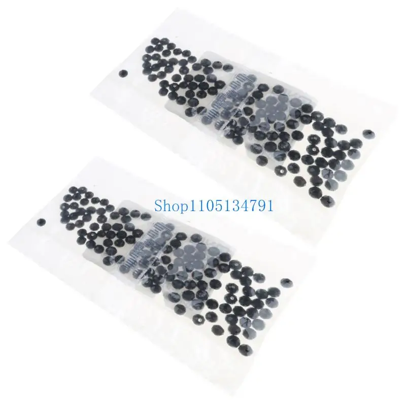 Stylish Handmade Jewelry Glass Beads Functional Round Beads Ornament Delicate Glass Beads for Various Jewelry Making