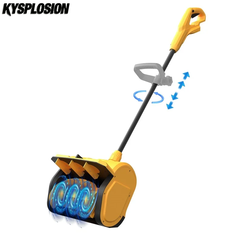 Brushless Cordless Electric Snow Shovel Electric Snow Thrower Machine for Driveway/Patio/Ice Fast Clean For Dewalt 20V Battery
