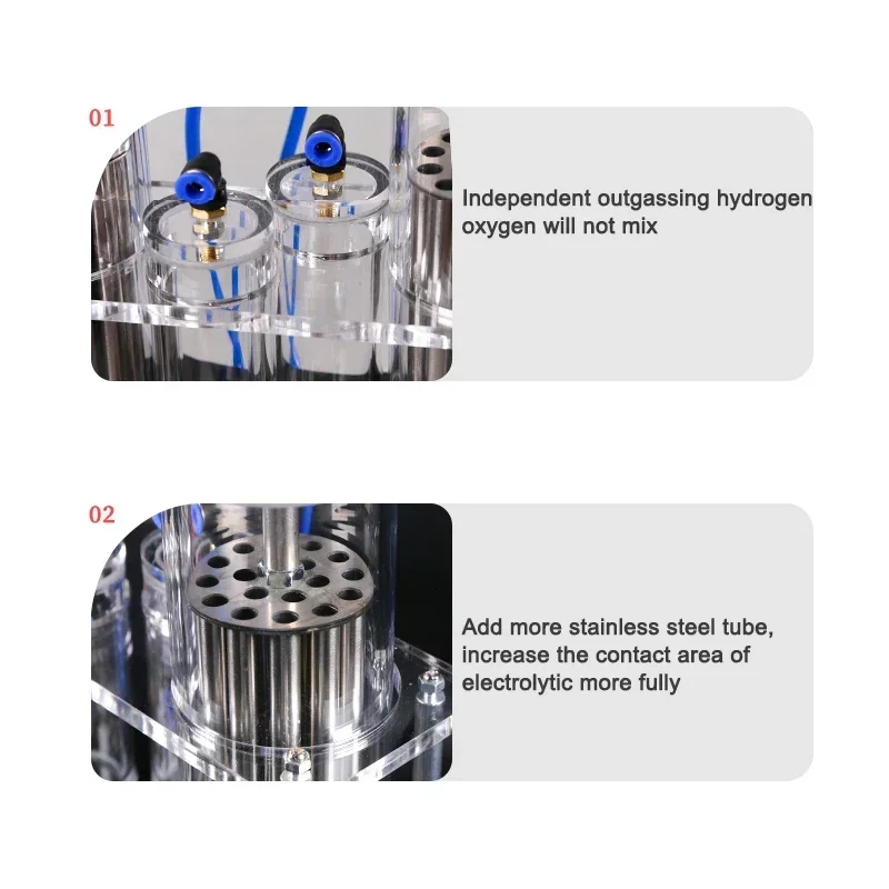 Hydrogen-Oxygen Separation Water Electrolysis Machine Electrolytic Water Device Double Outlet Experimental Principle Equipment