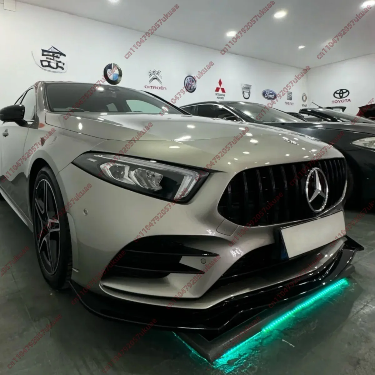 

Front Bumper Lip Splitter for Mercedes Benz A Class W177 V177 A180 A200 A35 AMG 2019-2022 Black ABS Cover Body Kits Trim Tuning
