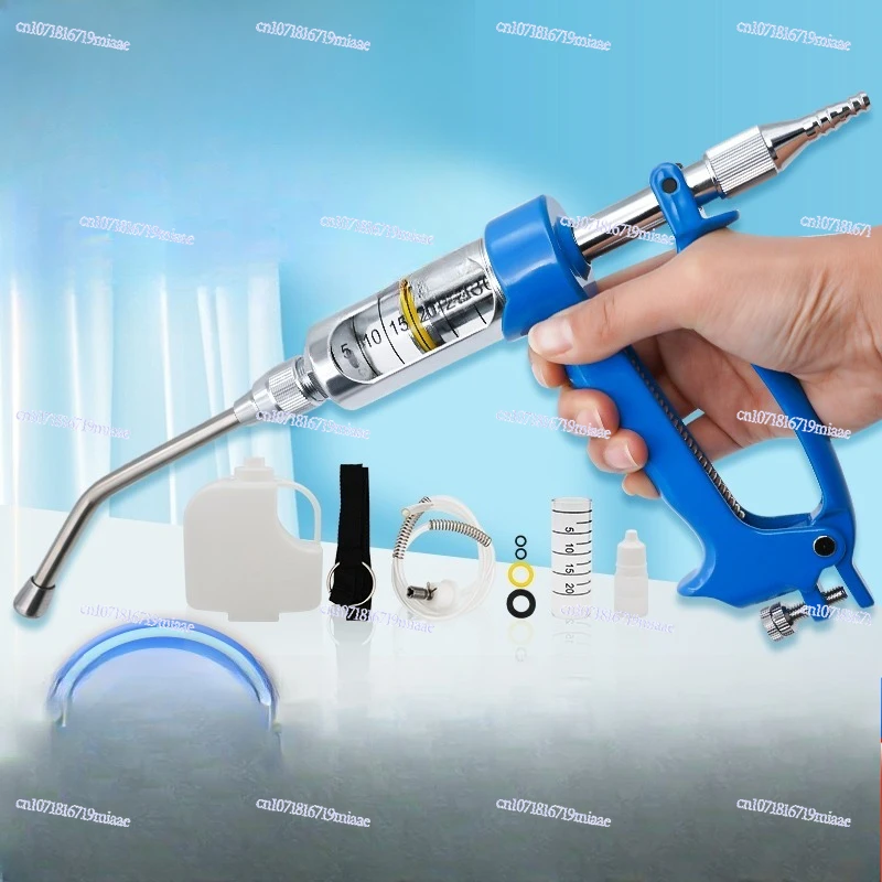 

Pig 10ml Veterinary Dosing Device with Medicine Pot 30ml Adjustable Needle Dosing Gun 5ml