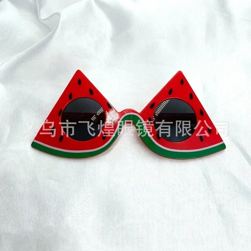 MOONBIFFY Watermelon Shaped Children Adult Glasses Summer Fruit Theme Party Hawaii Beach Kids Boy Birthday Event Decoration