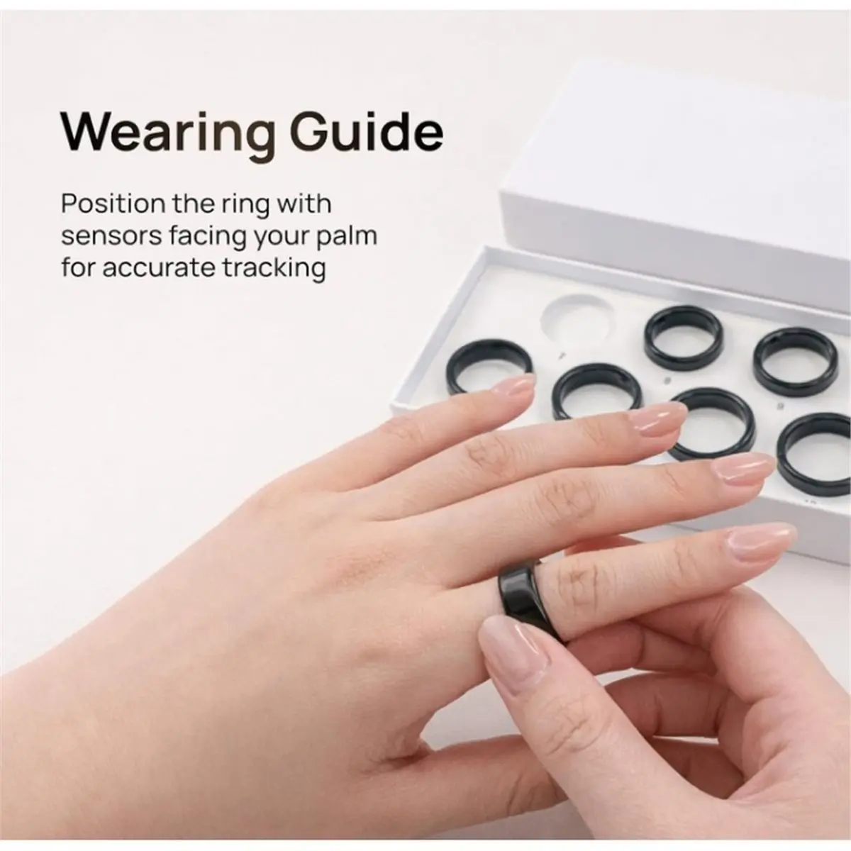 Smart Kit, 7 Sample Ring Sizes Size Before You Buy the Smart Ring, Sizes 7 to 13